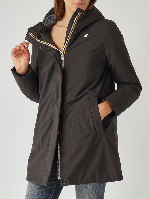 5. Veste femme Sophie Soft Touch Marmotte en tissu imperméable Noir K-Way k71326w