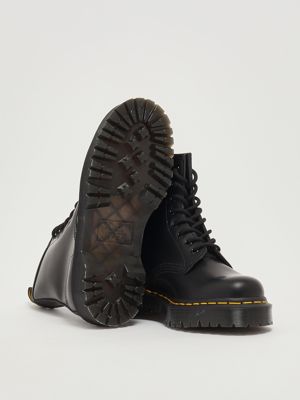 4. Bex 1460 smooth leather ankle boots for women Black