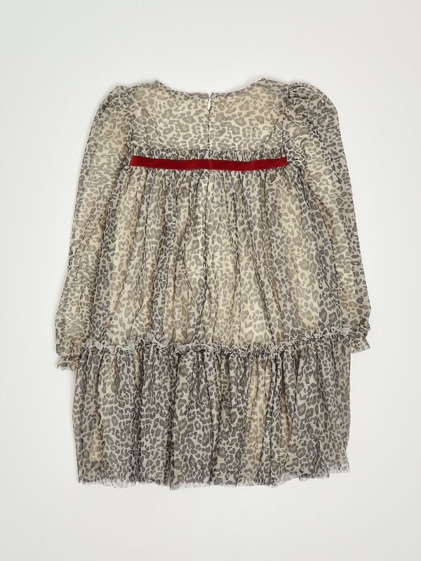 Abito Da Bambina In Tulle Con Punti Luce In Glitter