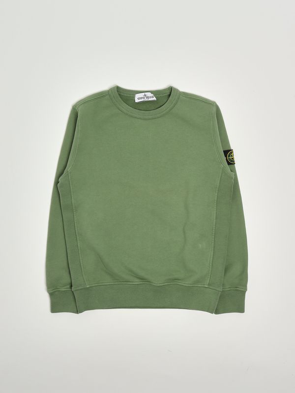 1. Sweat-shirt enfant en coton Sauge Stone Island Junior k2s166100001s0a20