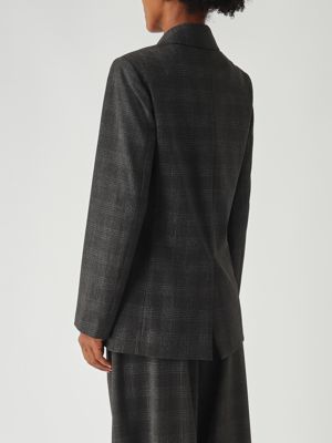 4. Blazer de mujer en mezcla de viscosa elástica Carbón