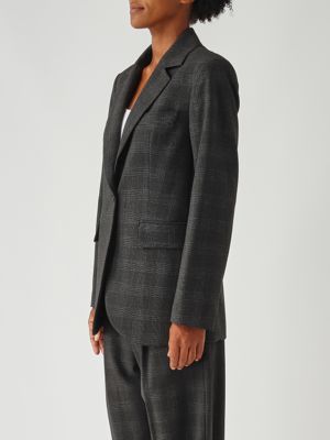 3. Blazer de mujer en mezcla de viscosa elástica Carbón
