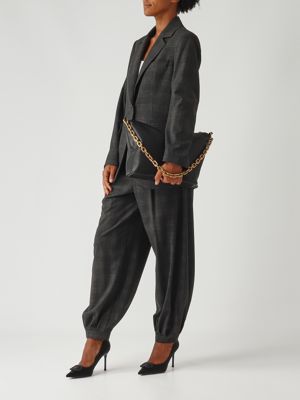 2. Blazer de mujer en mezcla de viscosa elástica Carbón