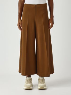 Stretch viscose blend skort for women Tobacco Meimeij