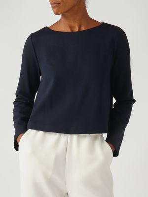 6. Blusa donna in misto viscosa stretch Blu