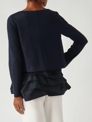5. Blusa donna in misto viscosa stretch Blu