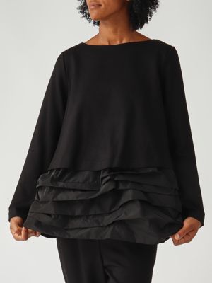 5. Blusa donna in misto viscosa stretch Nero