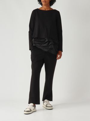 2. Blusa donna in misto viscosa stretch Nero