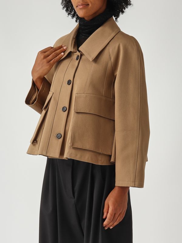 Meimeij Cotton jacket for women - Camel | Caposerio.com