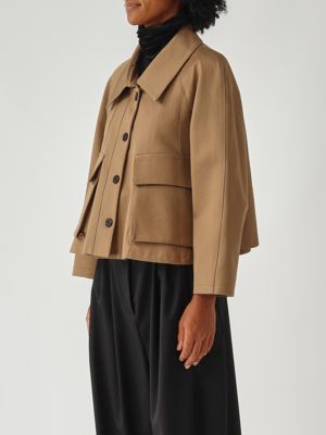 Meimeij Cotton jacket for women - Camel | Caposerio.com