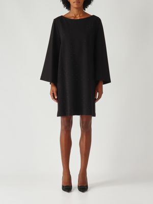 Abito donna in misto viscosa stretch Nero Meimeij