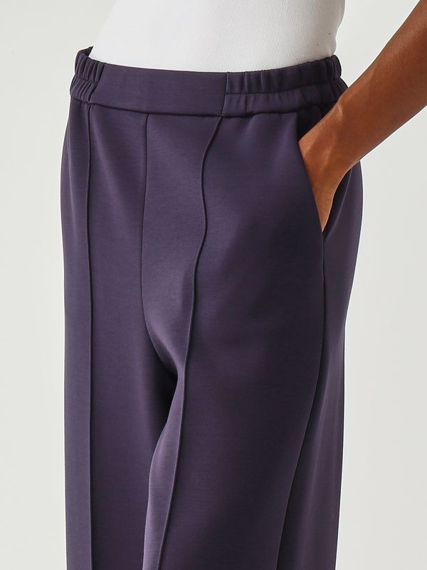 5. Stretch viscose blend trousers for women Blue Meimeij m5fd12
