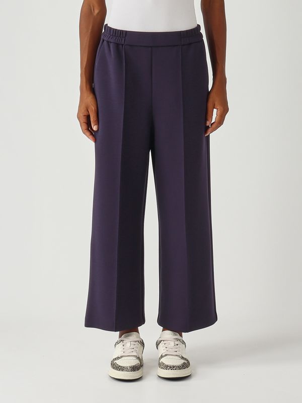 1. Stretch viscose blend trousers for women Blue Meimeij m5fd12