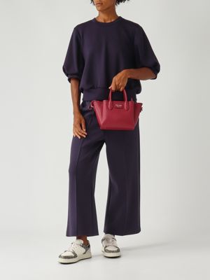 2. Stretch viscose blend trousers for women Blue