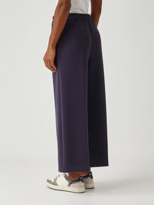 4. Stretch viscose blend trousers for women Blue