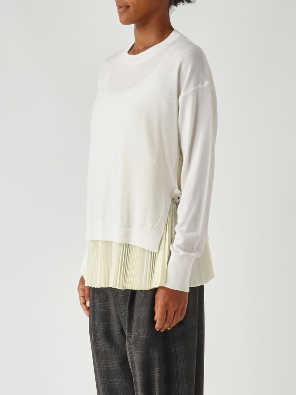 3. Jersey de mujer de lana virgen Blanco leche Meimeij m5fz65
