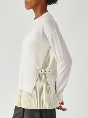 5. Jersey de mujer de lana virgen Blanco leche