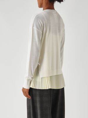 4. Jersey de mujer de lana virgen Blanco leche