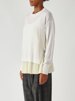 3. Jersey de mujer de lana virgen Blanco leche