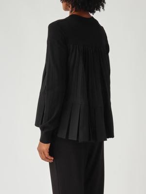 4. Cardigan donna in lana vergine Nero