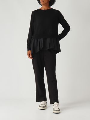 2. Maglia donna in lana vergine Nero