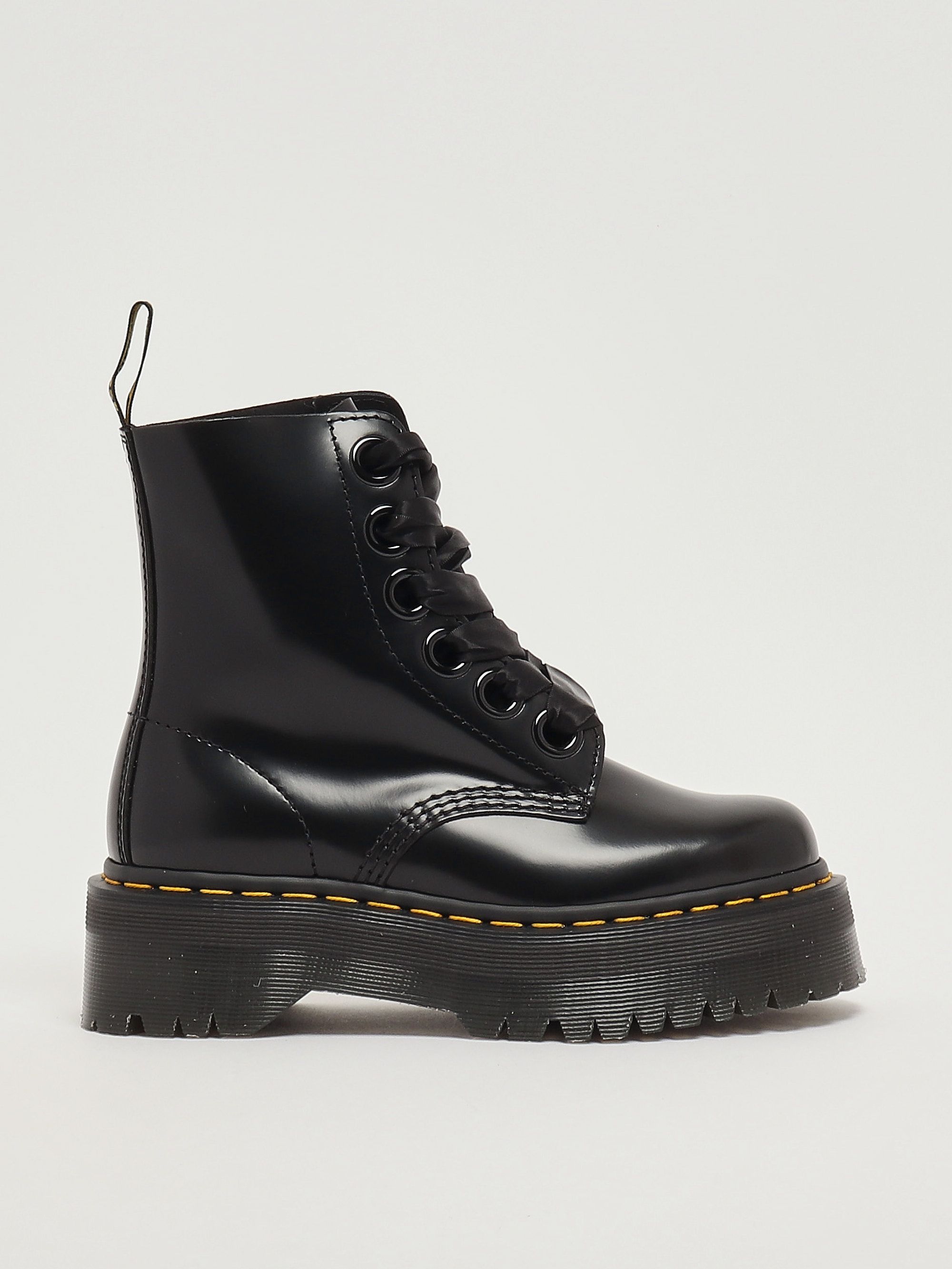 Dr.Martens ドクターマーチン molly buttero 厚底 Dr. Martens MOLLY BLACK BUTTERO Black - Free delivery | Spartoo