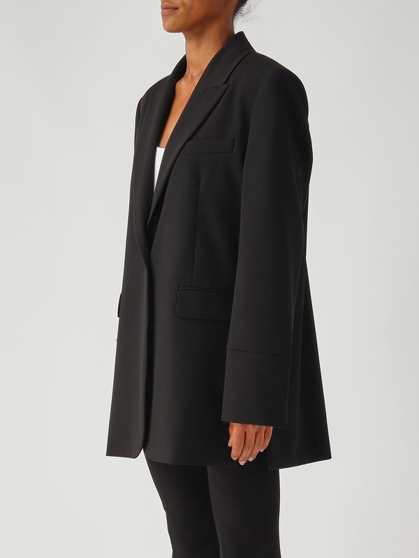 3. Blazer donna Kamut in misto viscosa stretch Nero Pinko 105663a18e