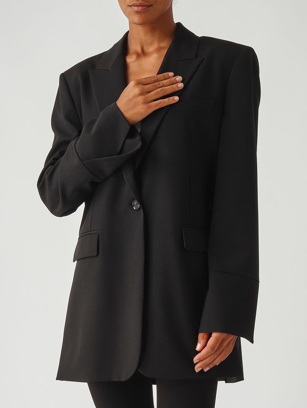 5. Blazer donna Kamut in misto viscosa stretch Nero Pinko 105663a18e