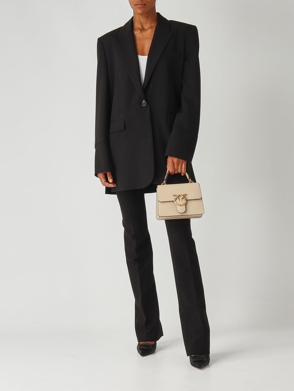 2. Blazer donna Kamut in misto viscosa stretch Nero Pinko 105663a18e