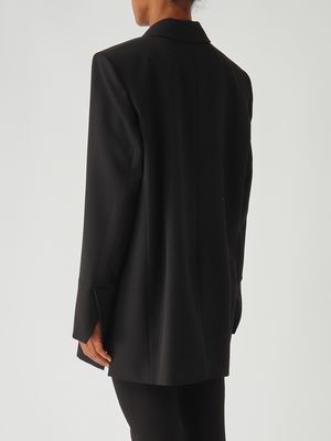 4. Blazer donna Kamut in misto viscosa stretch Nero