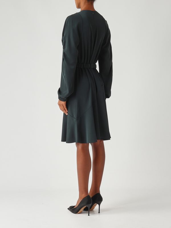 Pinko Agrodolce stretch crpe dress for women - Rainy Green | Caposerio.com