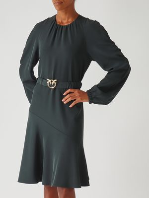 sage green work dress Buy Sage Green Applique Work Dress for Women by Markkah Studio main image 0