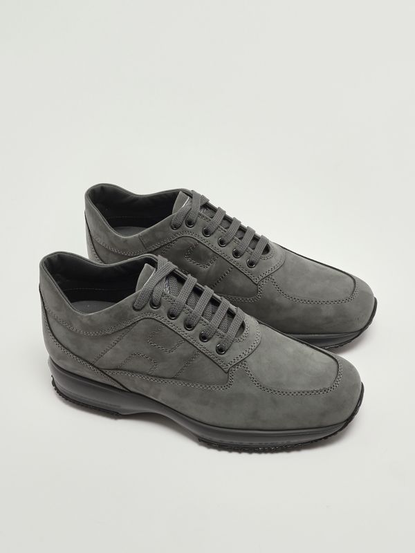2. Interactive nubuck leather sneakers for men Lead Hogan hxm00n00010udx