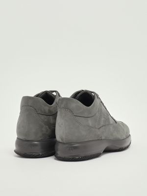 3. Interactive nubuck leather sneakers for men Lead