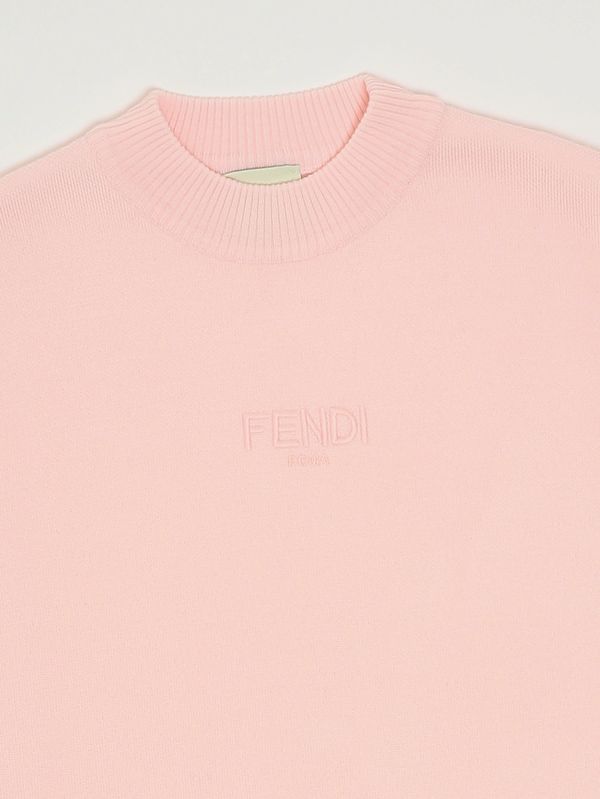 3. Robe en laine pour fille Rose bébé Fendi jfg221auku