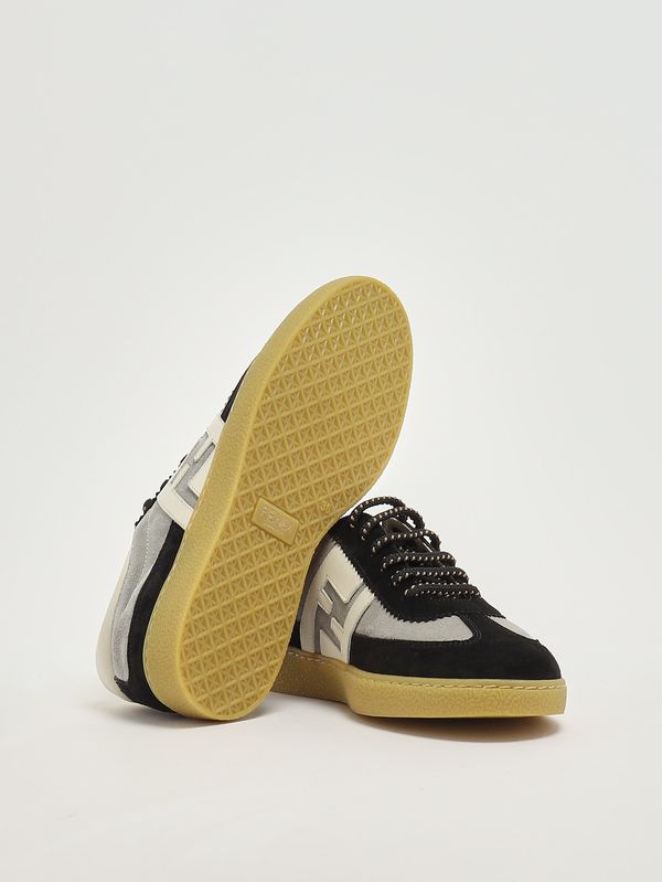 4. Sneakers bambino in pelle Nero-Grigio Fendi jmr524aueg