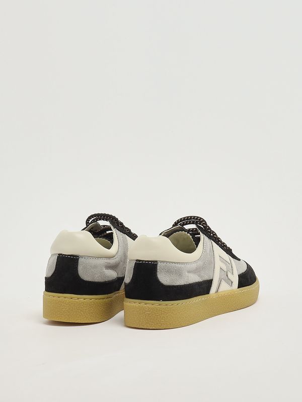 3. Sneakers bambino in pelle Nero-Grigio Fendi jmr524aueg