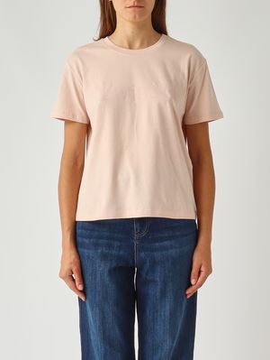 T-shirt femme en coton Rose Twinset