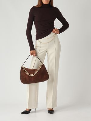 2. Women's wool mock turtleneck Moro-Chocolate