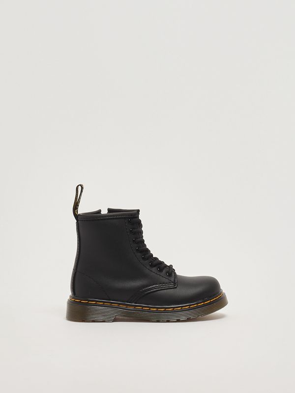 1. Anfibi bambina 1460 T Softy in pelle Nero Dr. Martens 15373001
