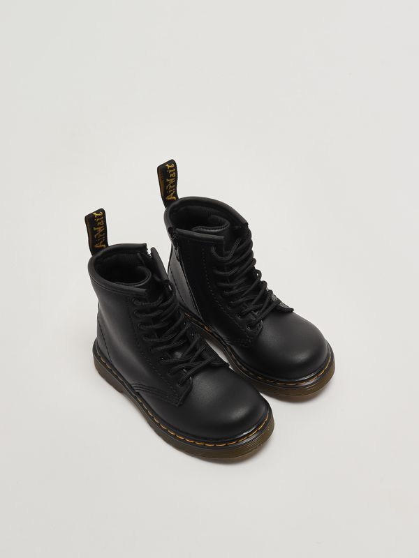 2. Anfibi bambina 1460 T Softy in pelle Nero Dr. Martens 15373001