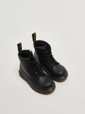 2. Anfibi bambina 1460 T Softy in pelle Nero