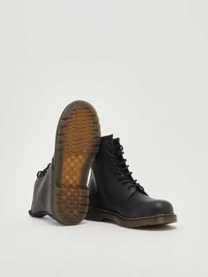 4. 1460 Y Softy Leather Girl's Ankle Boots Black