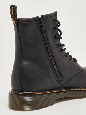 5. 1460 Y Softy Leather Girl's Ankle Boots Black