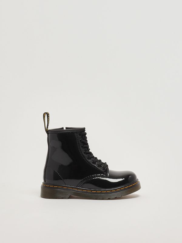 1. Girl's 1460 T Leather Ankle Boots Black Dr. Martens 15373003