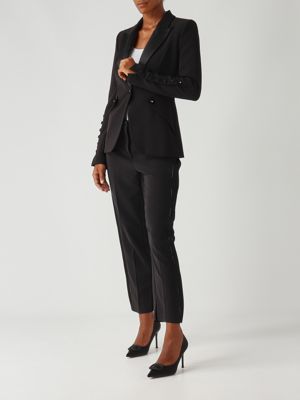 2. Blazer de mujer en crepé elástico Negro