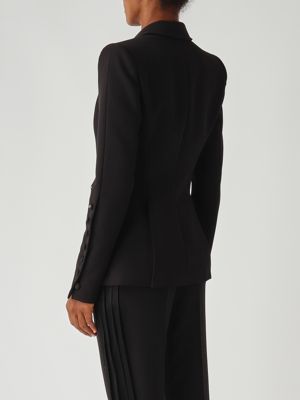 4. Blazer de mujer en crepé elástico Negro