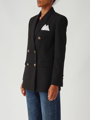 3. Blazer de mujer de crepé elástico Negro