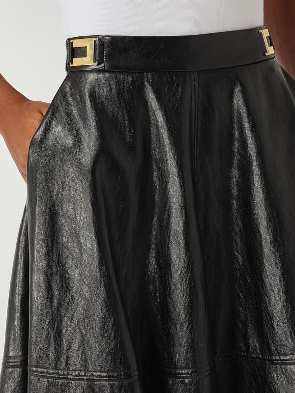5. Faux leather skirt for women Black Elisabetta Franchi go13656e2