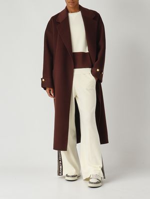 2. Pantalón de mujer de mezcla de viscosa Leche-Café